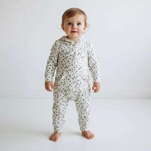 Carter's Child of Mine Fleece Hooded Cheetah Jumpsuit 24 Months